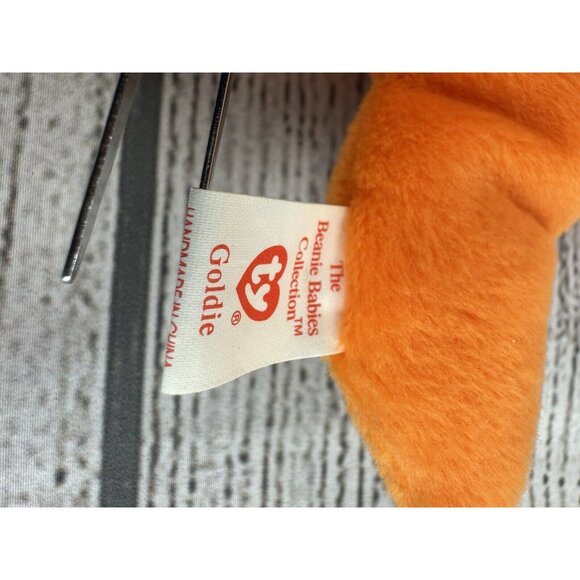 Goldie 1993 TY Beanie Babies 4th Generation Swing 3rd Tush Tag PVC Pellets NEW - Picture 6 of 7